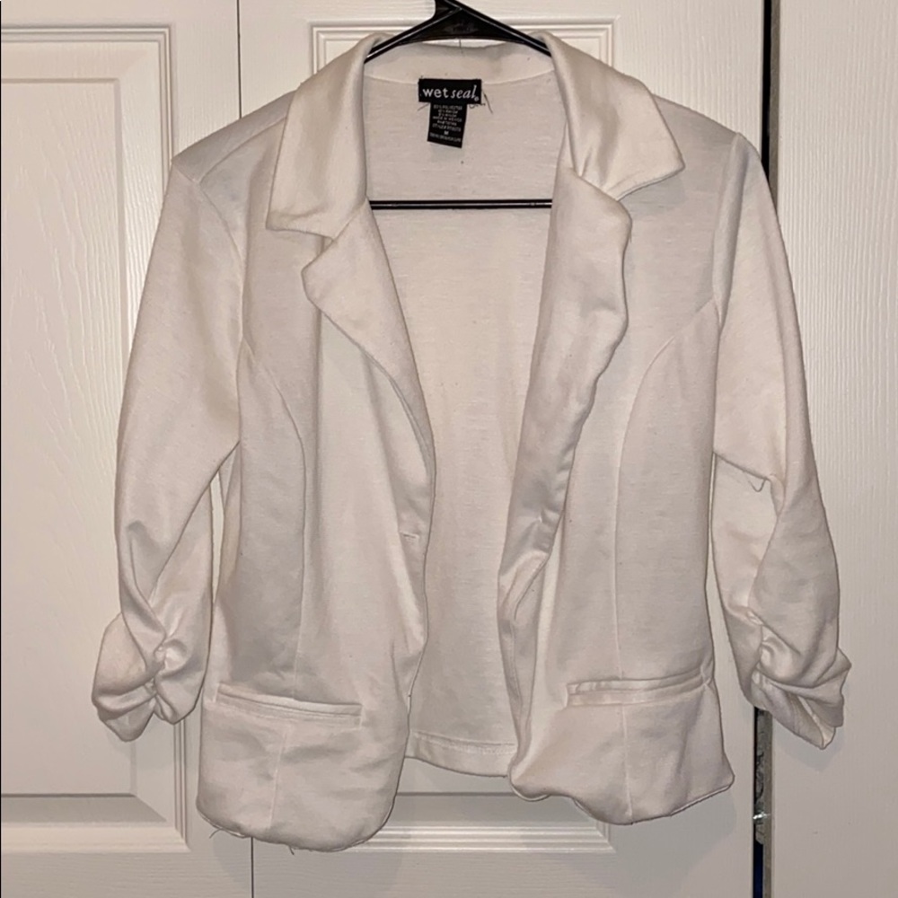 white blazer